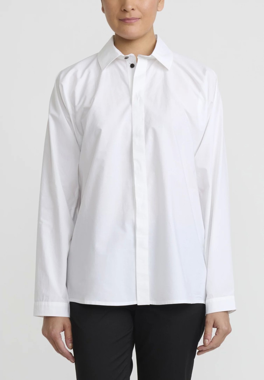 Jan-Jan Van Essche Shirts & Blouses | Cotton Poplin Shirt In White