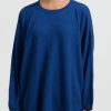 Hania New York Knitwear | Cashmere Sasha Long Crewneck In Noss Blue