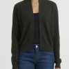 Frenckenberger Knitwear | Cashmere Mini Max Cardigan In Black Olive Green