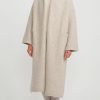 Lauren Manoogian Coats & Dusters | Alpaca Long Shawl Cardigan In Pebble Grey