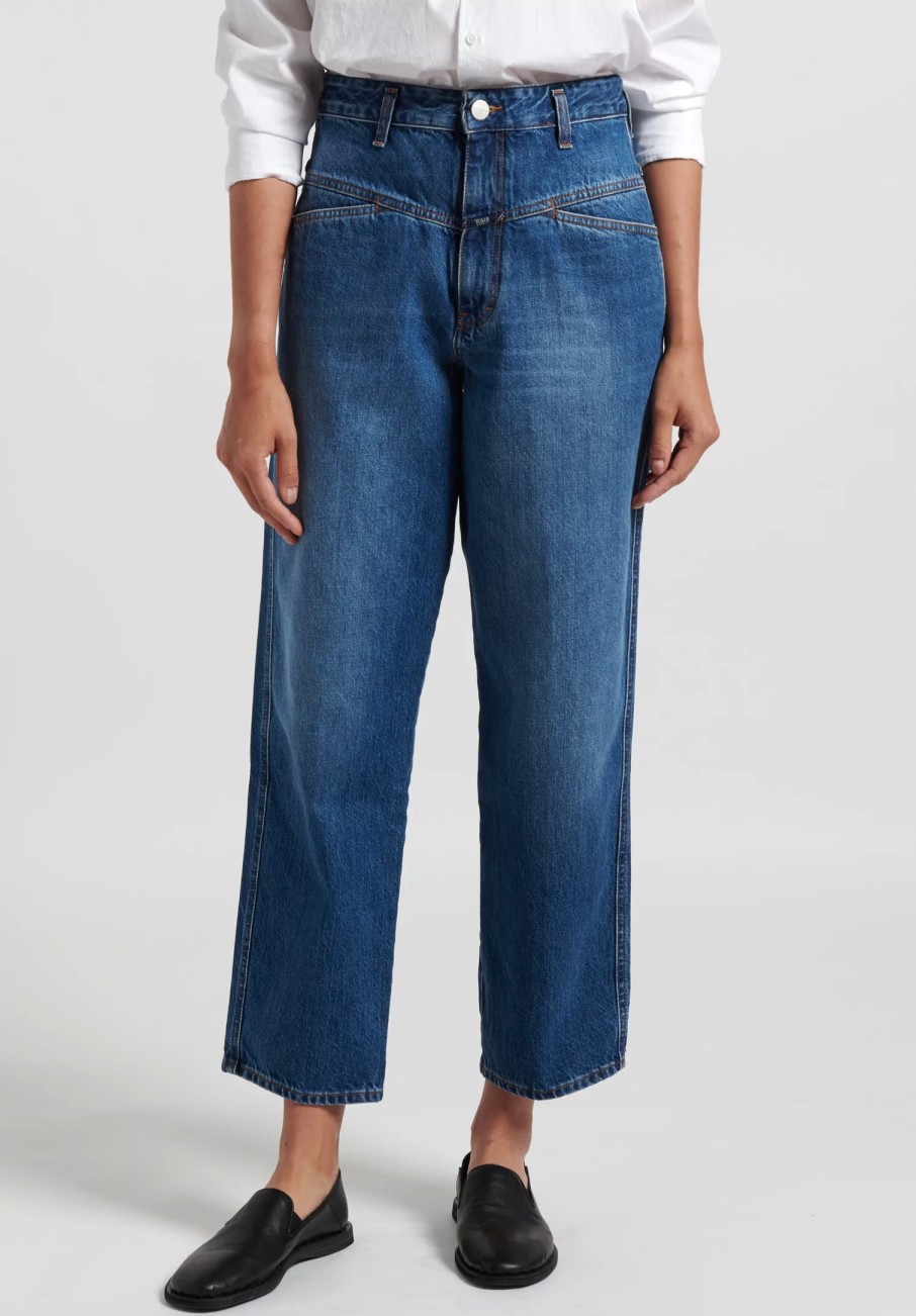 Closed Pants | Worker '85'' High-Rise Jeans In Mid-Blue