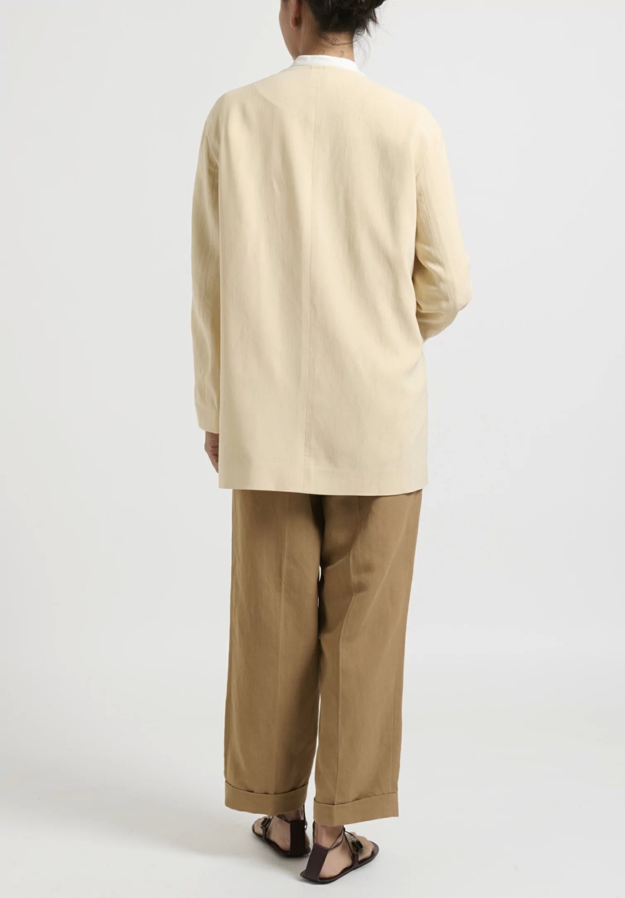 The Row Jackets | Wool/Silk ''Alani'' Jacket In Oatmeal