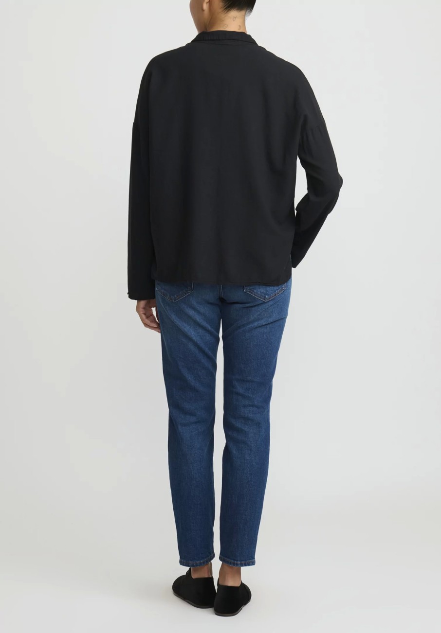 Album di Famiglia Shirts & Blouses | Short Collar Shirt In Black