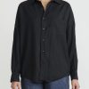 Chez Vidalenc Shirts & Blouses | Wool Mar ''Axl'' Shirt In Navy Blue