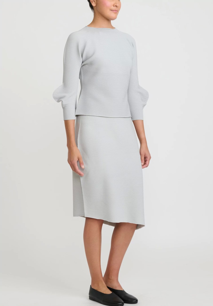 Issey Miyake Skirts | Concretion Pleats Skirt In Light Grey