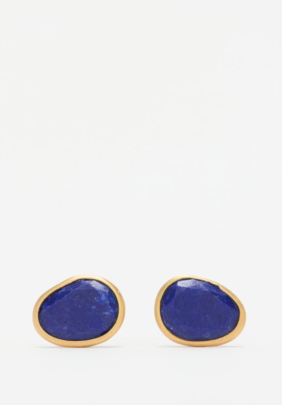 Pippa Small Earrings | 18K, Lapis Stud Earrings