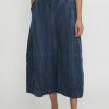 Gilda Midani Pants | Solid Cotton Egg Pants In Last Blue