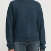 Frenckenberger Knitwear | Cashmere Mini Round Neck Sweater In New Atlantis Blue