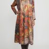 Bokja Dresses | Silk Twill Petitcoat Z Dress In Orange, Blue & Yellow