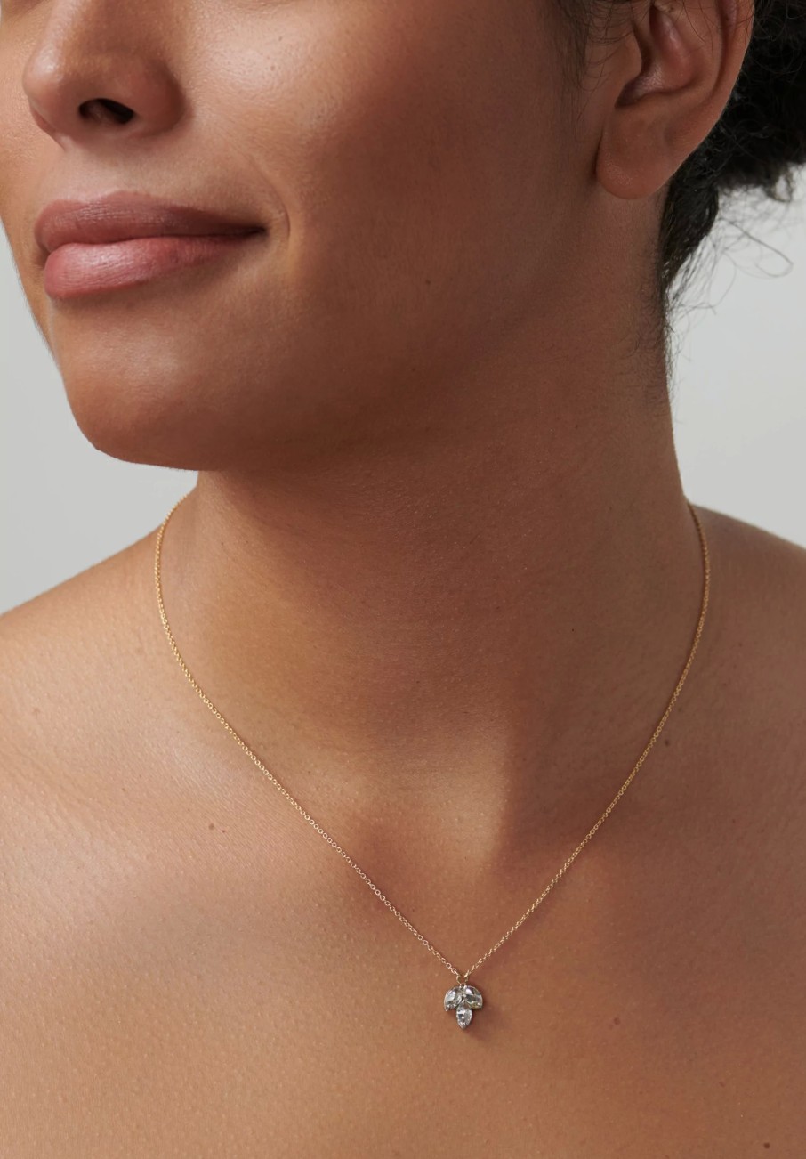 TAP by Todd Pownell Necklaces | 18K, Triple Marquise Diamond Pendant Necklace