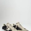 Golden Goose Sneakers | Glitter And Suede Super Star Classic Sneakers In Black & Taupe