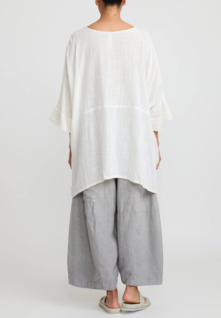 Gilda Midani Tunics | Cotton Bucket Tunic In White