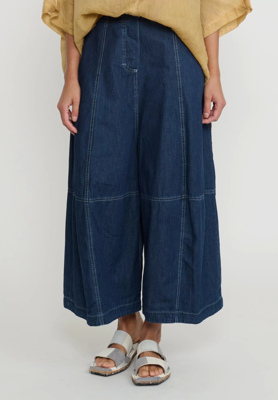 Gilda Midani Denim | Cotton Denim Egg Pants In Blue