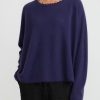 Rundholz Dip Knitwear | Wool And Raccoon Hair Distressed Sweater In Grape Purple