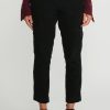 Rundholz Black Label Pants | Cropped Cotton Corduroy Skinny Stretch Pants In Black