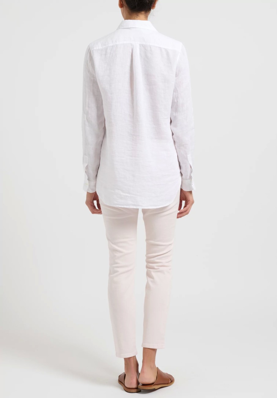 Antonelli Shirts & Blouses | Linen ''Bombay'' Shirt In White