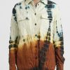 Jil Sander+ Jackets | Padded Tie Dye Shirt In Green & Brown