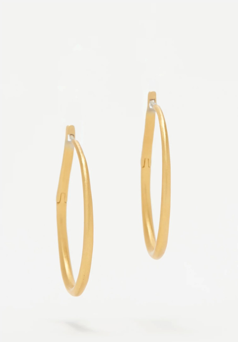 Prounis Earrings | 22K, Hinged Hoop And Hook Earrings