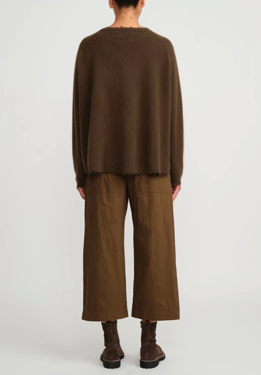 Rundholz Black Label Pants | Cotton Straight Leg Pants In Bronze