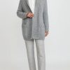 Wommelsdorff Knitwear | Hand Knit Cashmere & Silk Ava Cardigan In Heather Grey