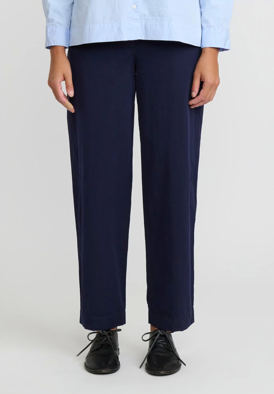 Casey Casey Pants | Tough Cotton Marie Pant In Navy Blue