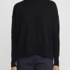 Jil Sander Knitwear | Superfine Cashmere Open Stitch Sweater In Black