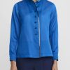 Sophie Hong Shirts & Blouses | Silk Organza Shirt In Blue