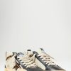 Golden Goose Sneakers | Leather & Cheetah Mid Star Classic Sneakers In Black, White & Cheetah