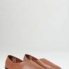 Jil Sander Shoes | Leather Flat Ballet Slippers In Hazel Brown