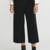 A Tentative Atelier Pants | Cotton Corduroy Roll Up Pants In Black