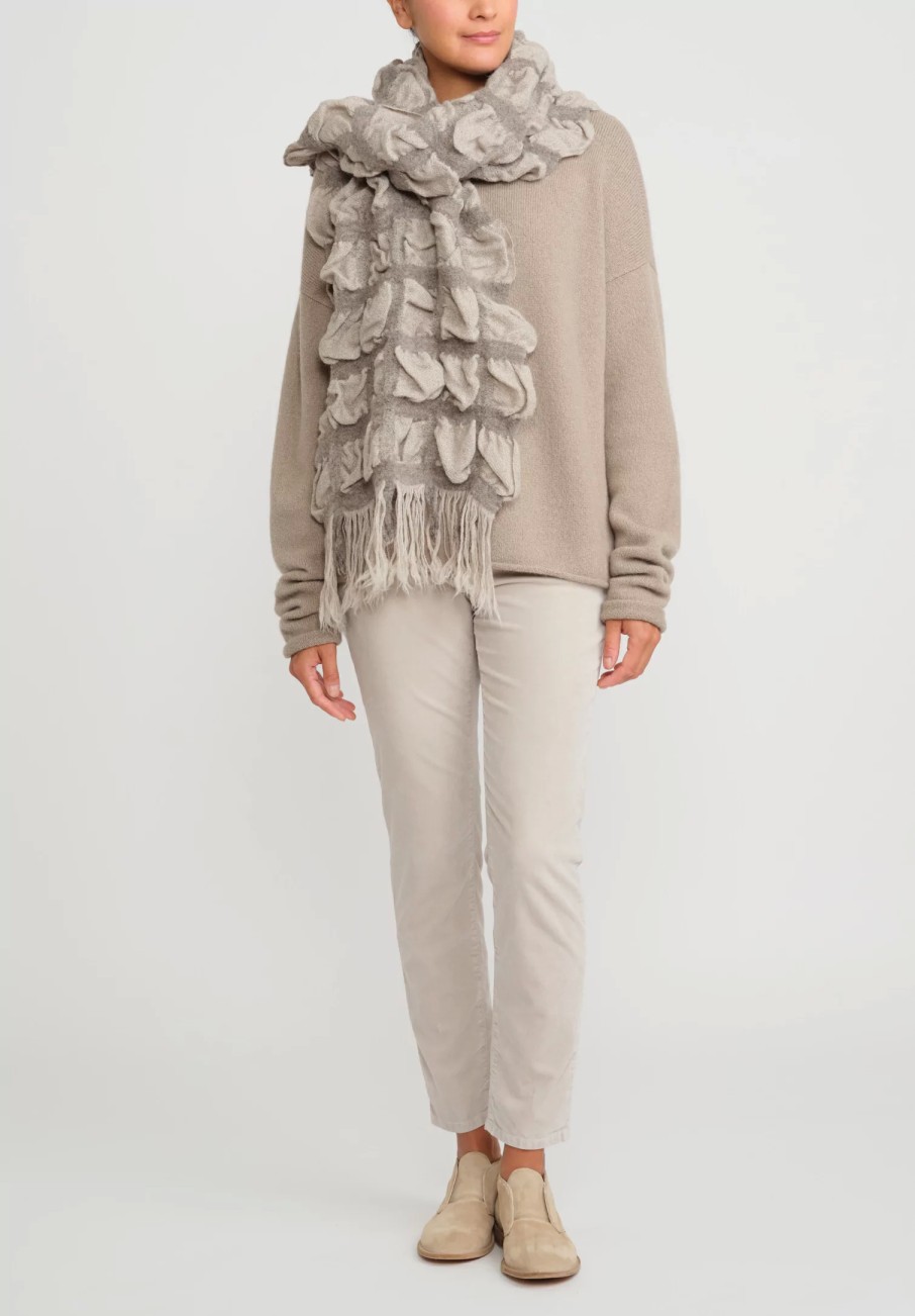 Lauren Manoogian Scarves & Shawls | Handwoven Carton Scarf In Granite Taupe