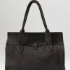 Corîu Handbags | Suede Large Bitta Bag In Grey