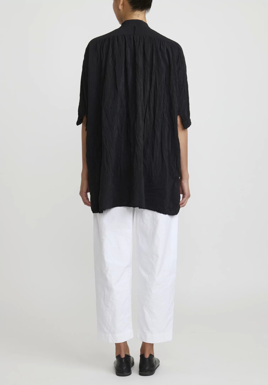 Daniela Gregis Pants | Washed Cotton Twill Sigaretta Elastico Pants In Bianco White