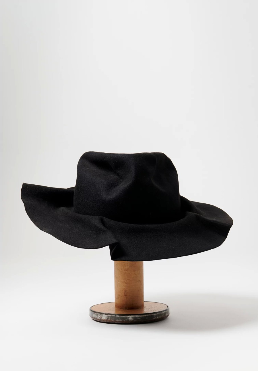 Horisaki Design & Handel Hats | Easy Burnt Rabbit Wrinkled Brim Hat In Black