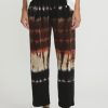 Gilda Midani Pants | Pattern Dyed Cotton Pajama Pants In Chocolate Brown Row