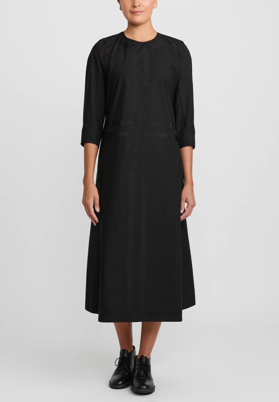 Toogood Dresses | The Cutter Paper Cotton Dress In Flint Black