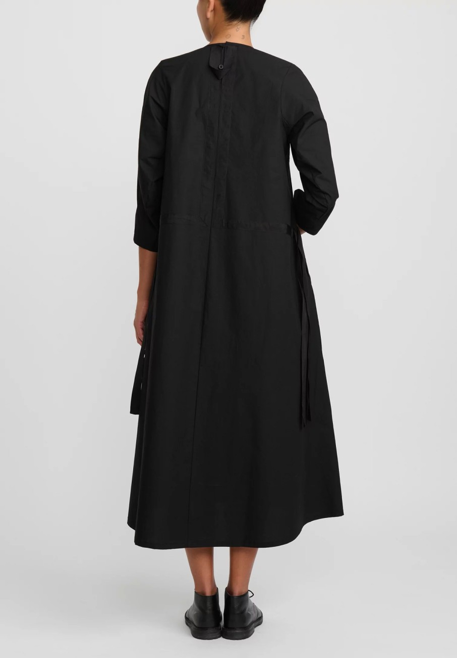 Toogood Dresses | The Cutter Paper Cotton Dress In Flint Black