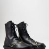 Trippen Boots | Lace Up Kintsugi Boot In Black & Gold