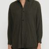 Daniela Gregis Shirts & Blouses | Cashmere ''Uomo'' Media Jeroni Shirt In Tartaruga Green Check