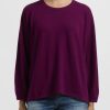 Hania New York Knitwear | Short Sasha Sweater In Beetroot Purple