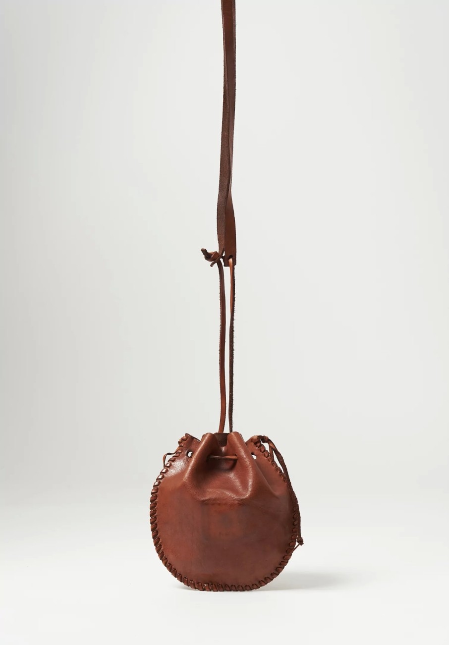 Campomaggi Handbags | Leather Crossbody Bustina Bag In Cognac Brown