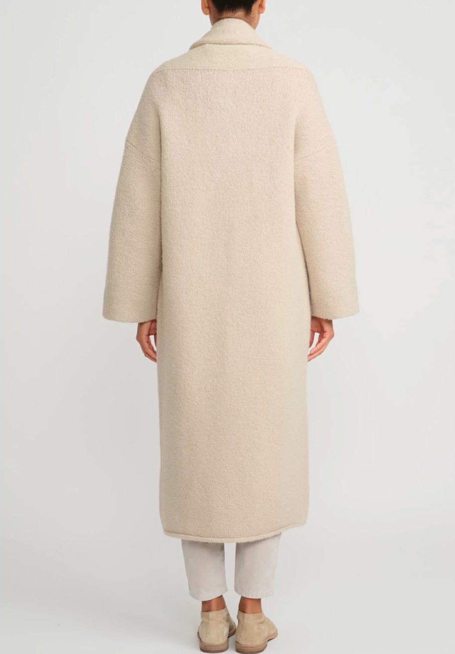 Lauren Manoogian Coats & Dusters | Alpaca Long Shawl Cardigan In Antique Natural