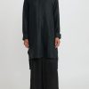 Noir Handmade Tunics | Mud Linen Painter'S Blouse In Black & Blue