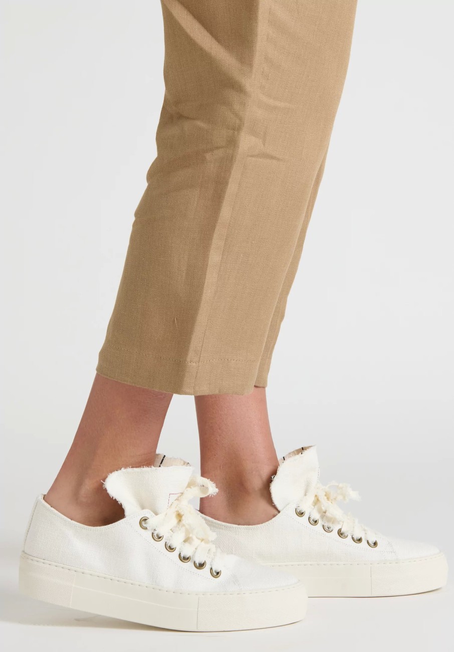 Uma Wang Sneakers | Linen Sneakers In Off White