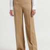 The Row Pants | Straight Leg ''Acker'' Pant In Camel Brown