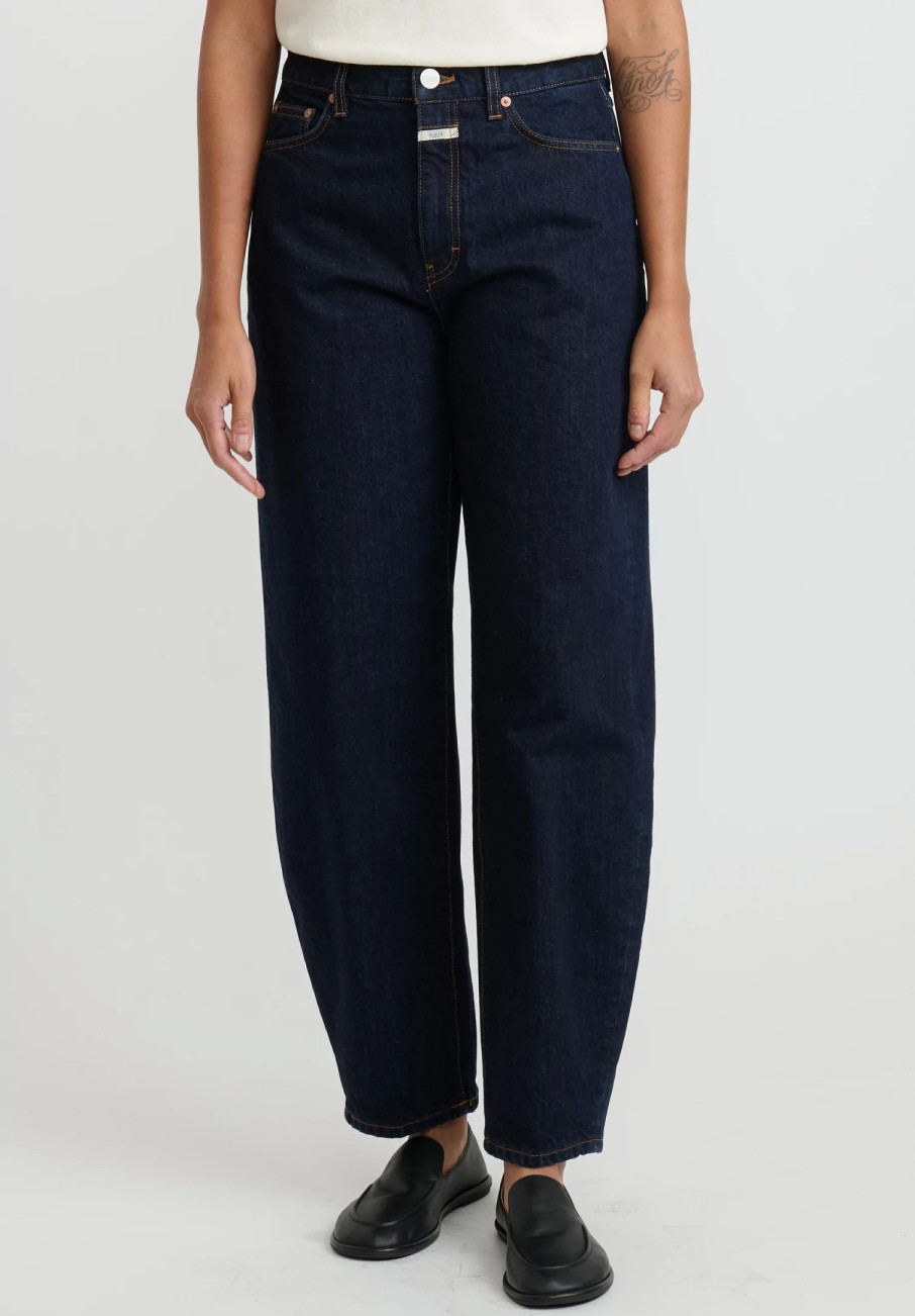 Closed Denim | High Waisted "Fayna" Jeans In Dbl Dark Blue