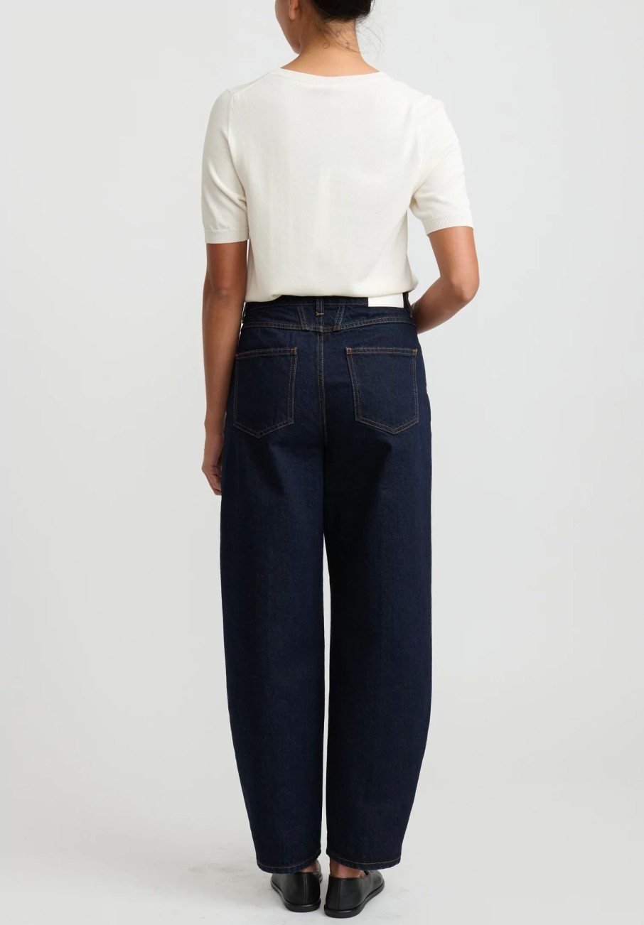 Closed Denim | High Waisted "Fayna" Jeans In Dbl Dark Blue