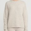 Lauren Manoogian Knitwear | Super Baby Alpaca And Cashmere Crewneck Sweater In Carrara Cream