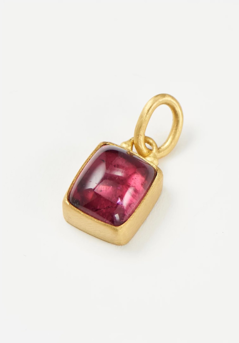 Stephanie Albertson Pendants | 22K, Pink Tourmaline Pendant