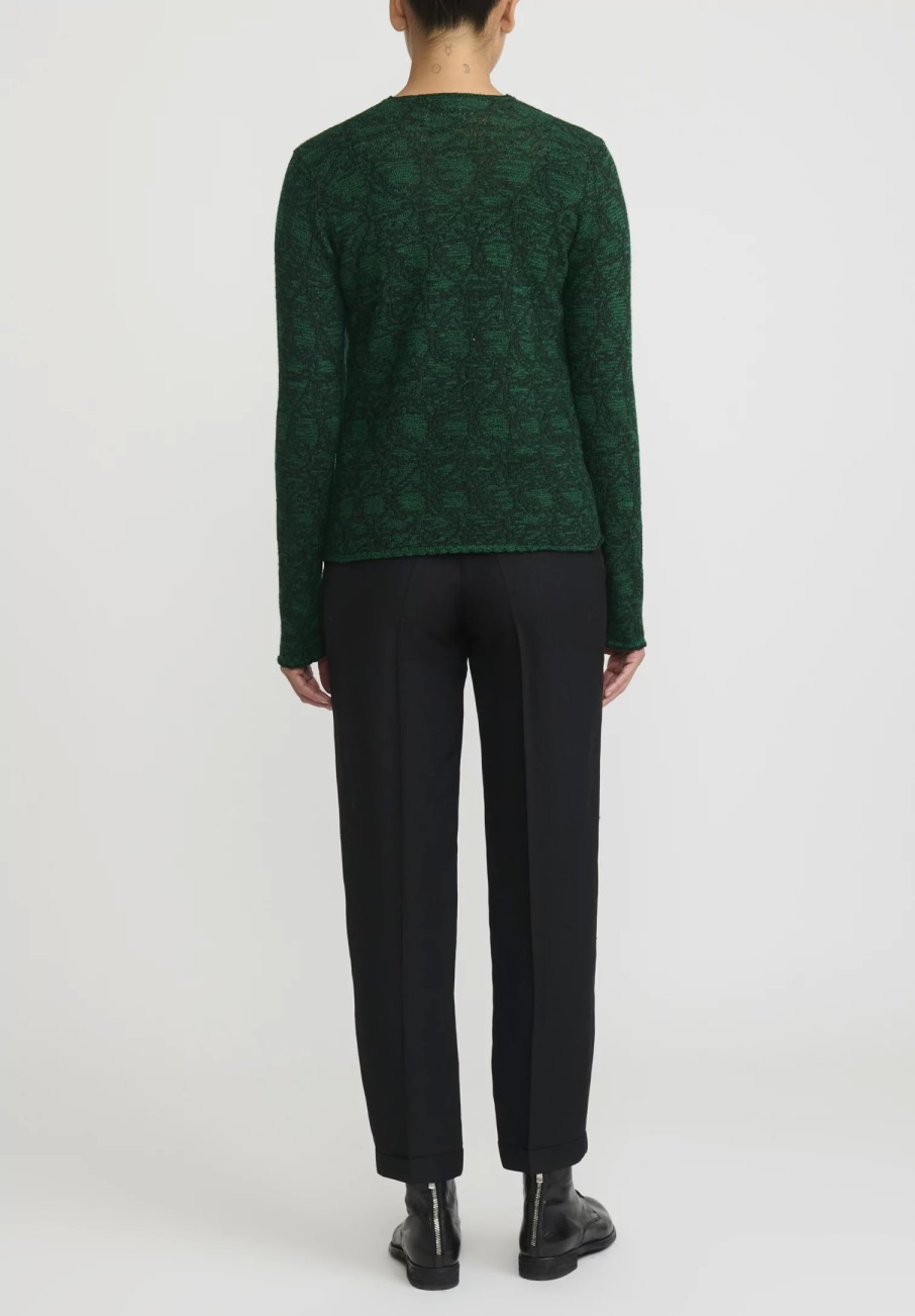 Lainey Keogh Knitwear | Lightweight Cardigan In Emerald Green